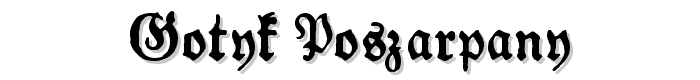 Gotyk Poszarpany font